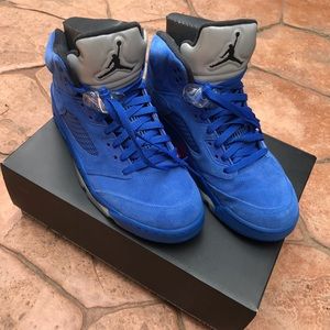 Jordan 5 Retro Blue Suede
